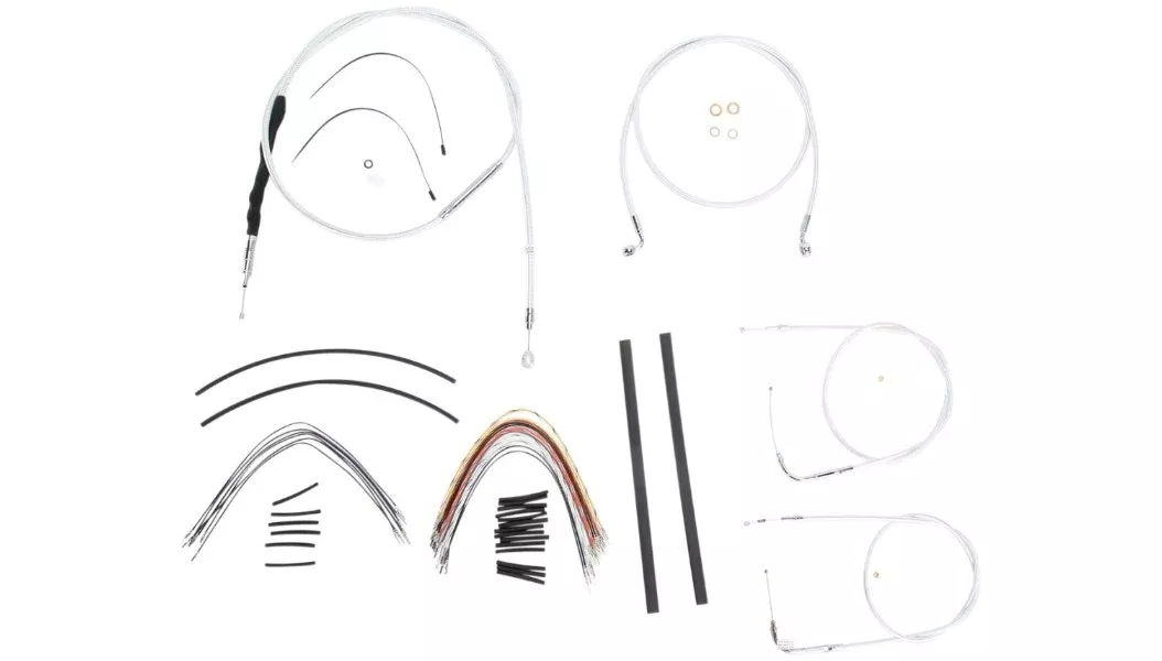 Magnum Sterling Chromite II Designer 12-14" Handlebar Control Install Kit Harley 07-11