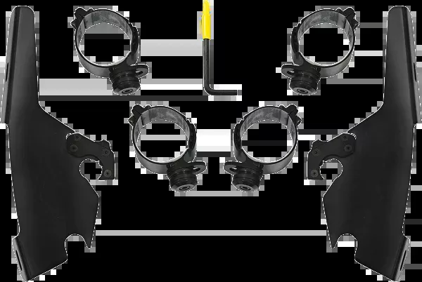 Memphis Shades Batwing – Mounting Kit – Black – FLSB