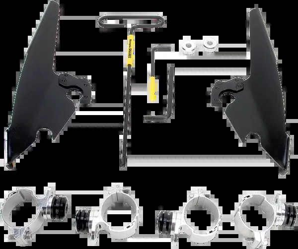 Memphis Shades Batwing – Mounting Kit – Black – XL12C
