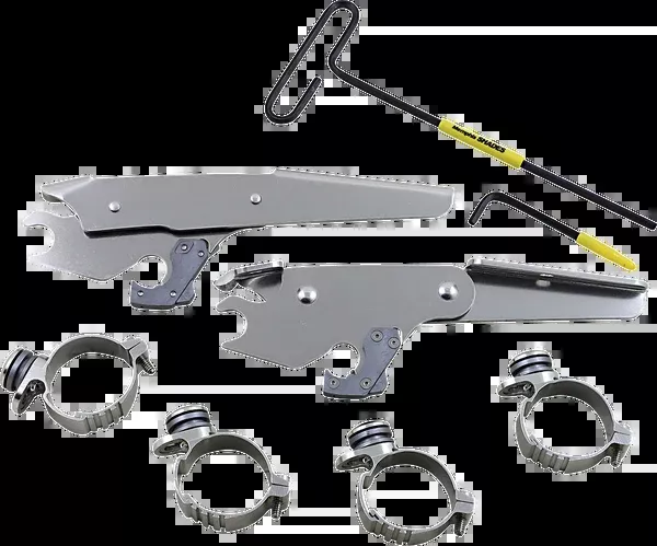 Memphis Shades Batwing – Mounting Kit – Polished – XL