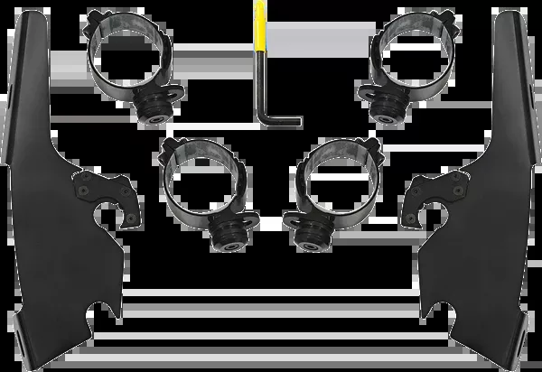 Memphis Shades Fats/Slim Mounting Kit – Black – FLFB