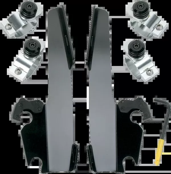 Memphis Shades Fats/Slim Trigger Lock Mounting Kit - Narrow - Black