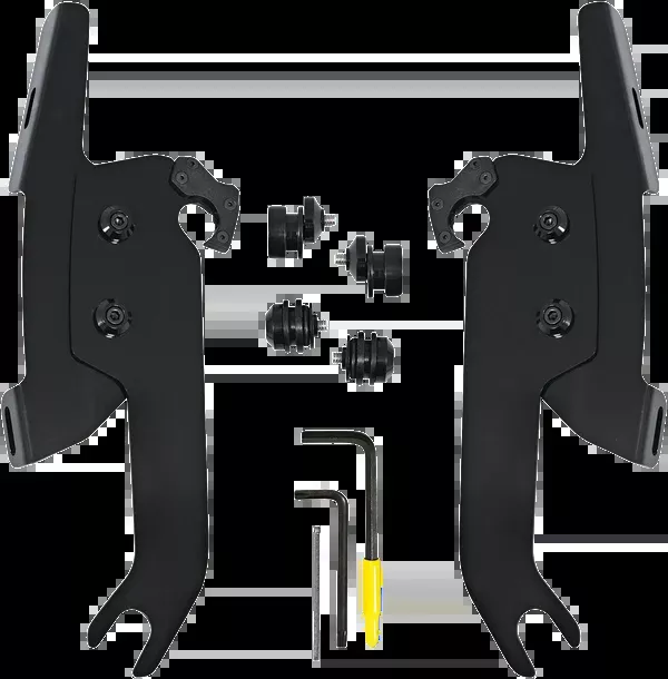Memphis Shades Fats/Slim Windshield Trigger Lock Complete Mount Kit - Black - FLSL