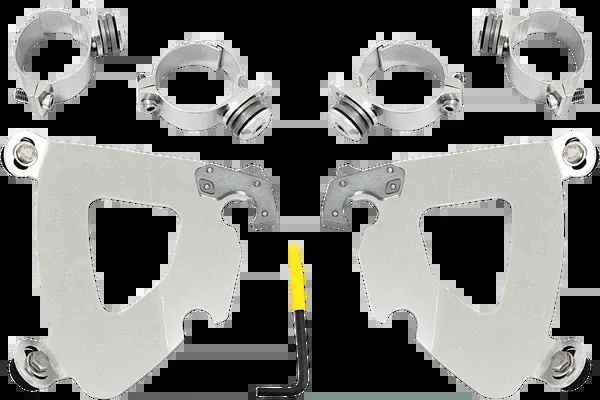 Memphis Shades Gauntlet Mounting Kit - Polished - FXD