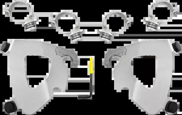 Memphis Shades Gauntlet Mounting Kit – Polished – FXLR