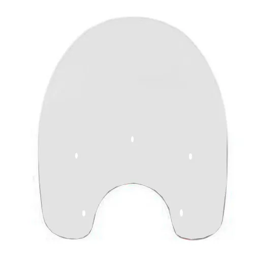 Memphis Shades Memphis Slim 17" Tall Clear Windshield (MEP4210)