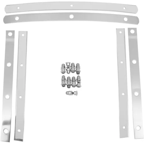 Memphis Shades Memphis Slim Windshield Straps - Polished (MEM0914)
