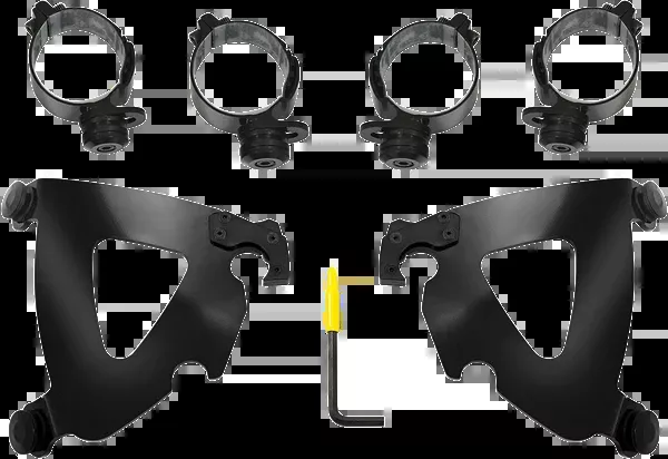 Memphis Shades Road Warrior Mounting Kit – Black – FLSB/FXLRS