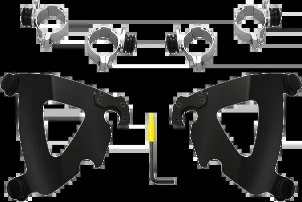 Memphis Shades Road Warrior Mounting Kit - Black - FX