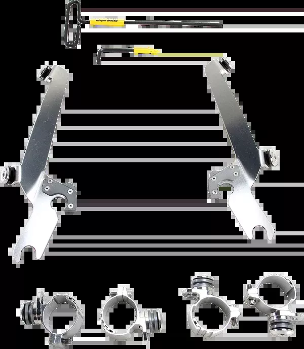 Memphis Shades Sportshield Trigger-Lock Mounting Kit – Polished – XL883