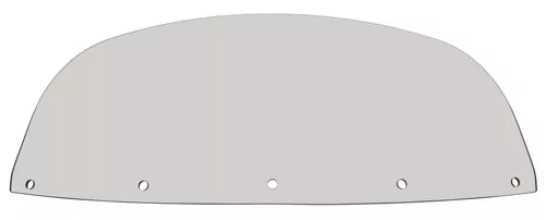 Memphis Shades Windshield for Baggers 7" Solar (MEP8049)