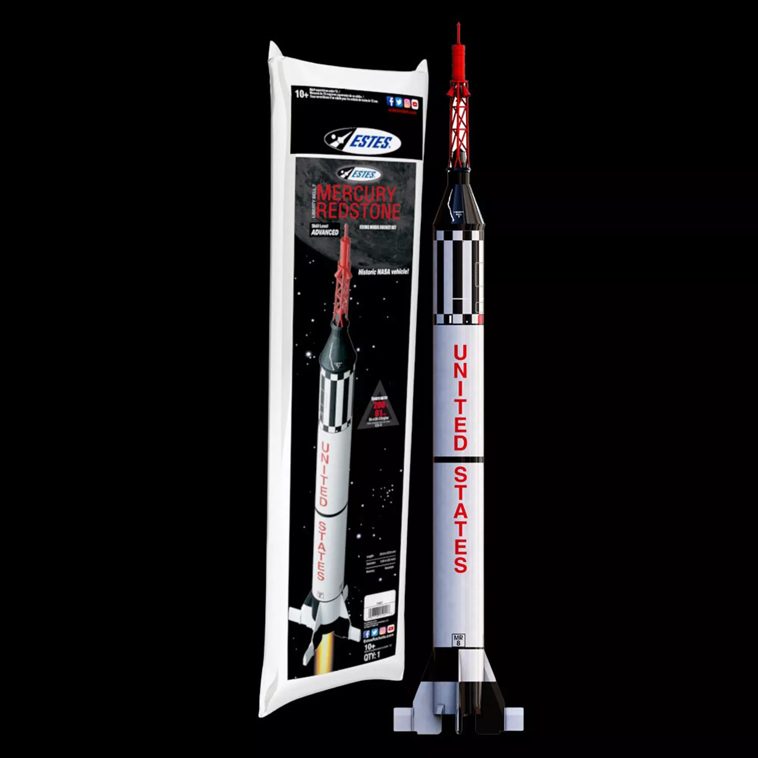 Mercury Redstone Estes Model Rocket Kit Advanced