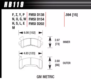 Metric GM DTC-60 HB119G.594