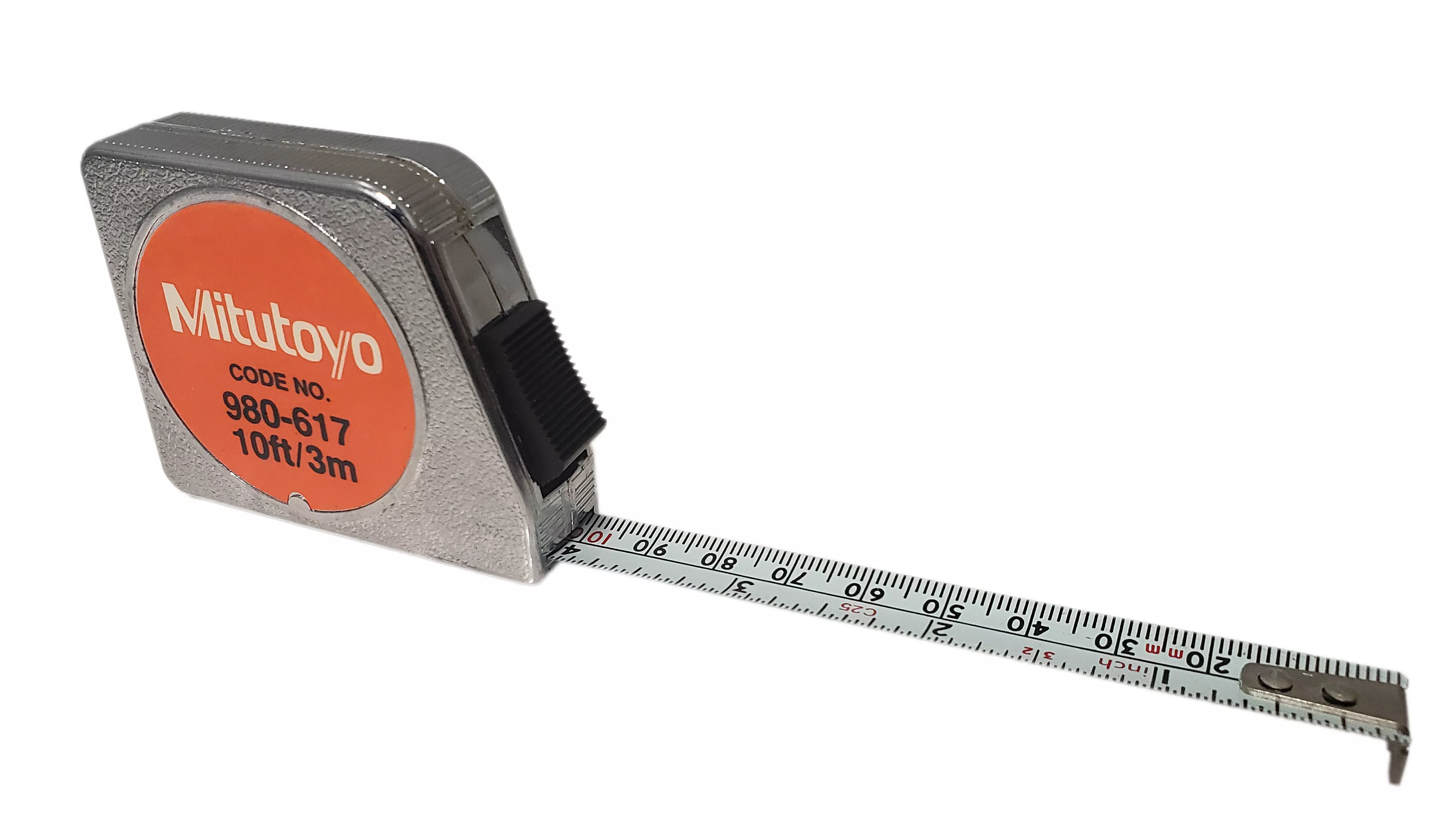 Mitutoyo 10 Ft. / 3m Tape Measure with Snap Lock - Metal Case