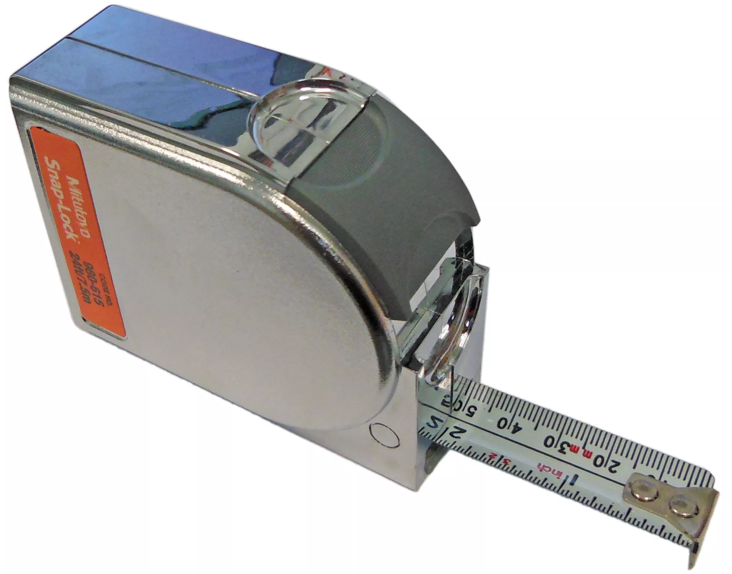 Mitutoyo 24 Ft. / 7.5m Tape Measure with Snap Lock - "Metal Look" Case