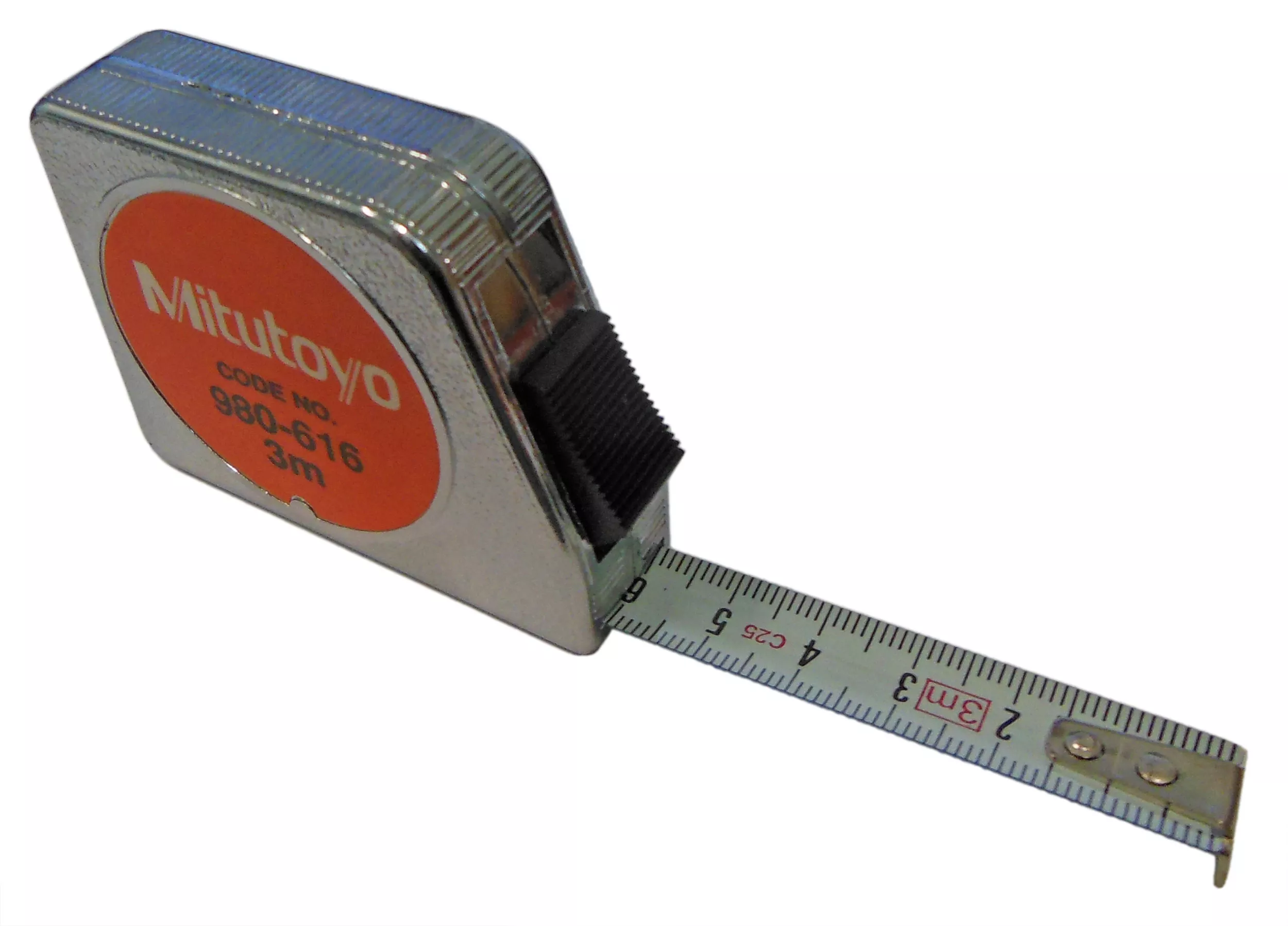 Mitutoyo 3m Metric Tape Measure with Snap Lock - Metal Case