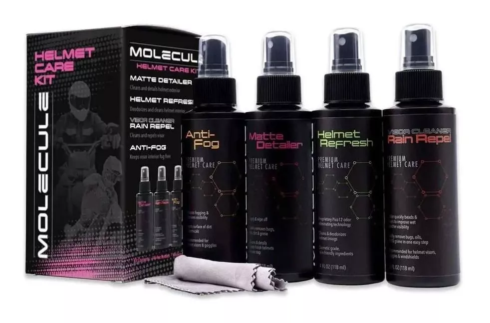 Molecule Matte Helmet Care Kit - 4 Pack