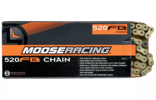 Moose 520 FB O-Ring Gold Chain 120 Links (1222-0103)