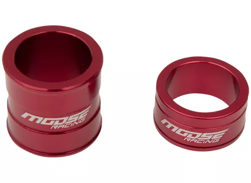 Moose Aluminum Red Front Wheel Spacers (0222-0555)