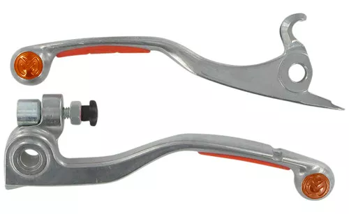 Moose Competition Brake & Clutch Lever Set w/Orange Grip (0610-0083)