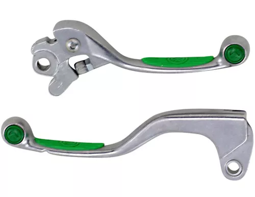 Moose Competition Green Grip Shorty Brake/Std Clutch Lever Set (M557-23-60)