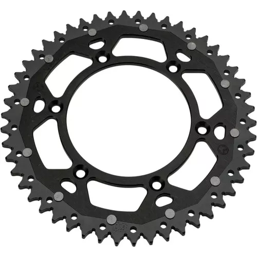 Moose Dual Alloy Rear Sprocket Black 52 Tooth (1210-1472)