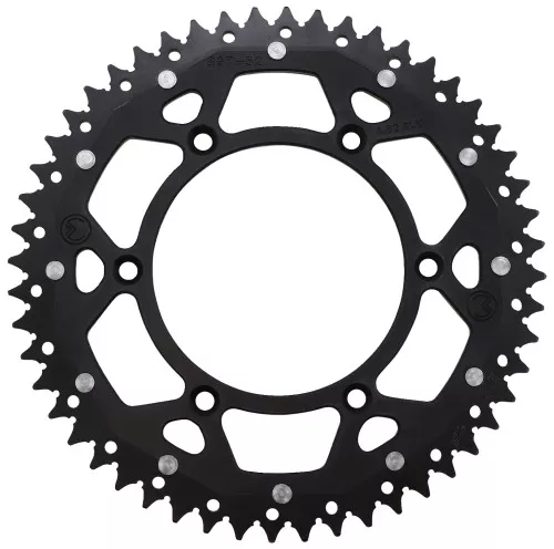 Moose Dual Alloy Rear Sprocket Black 52 Tooth (1210-1526)
