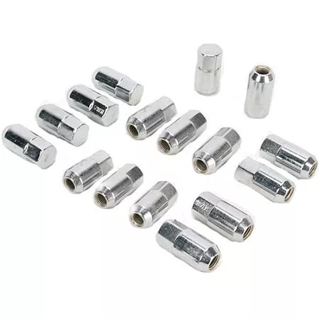 Moose Lug Nuts w/Valve Stems - Chrome - 3/8"-24 (0232-0205)