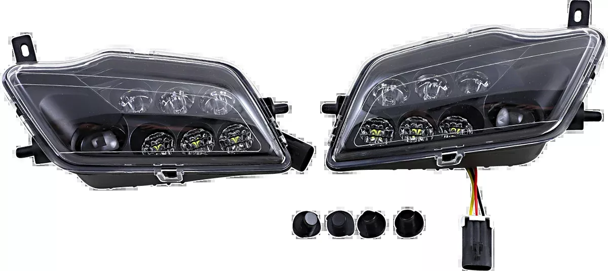 Moose Offroad LED Headlight - Pioneer - Clear-400-1207-PU