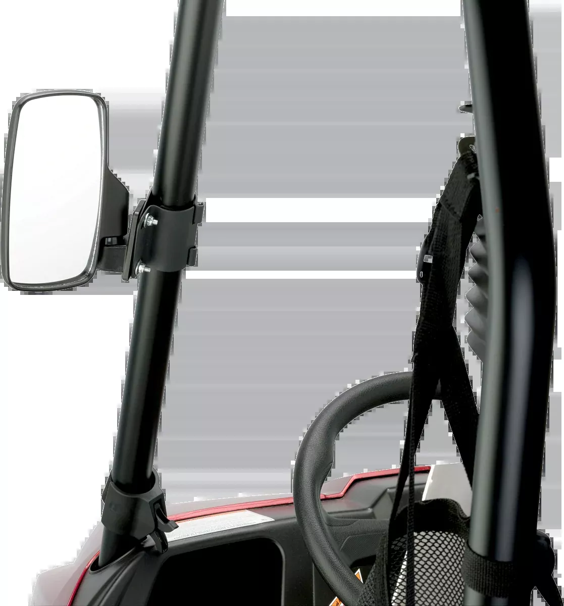 Moose Offroad Mirrors – Side View – Rectangle – Black – 1.5″-56-18081A