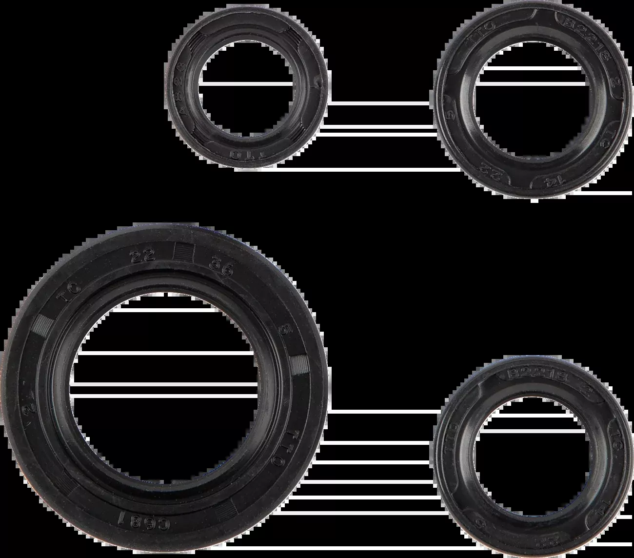 Moose Offroad Oil Seal Set – Honda-822395mse