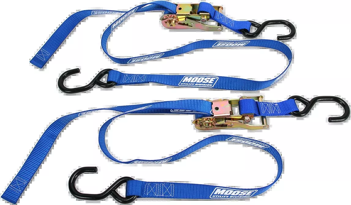 Moose Offroad Ratchet Tie-Down – 1″ – Blue-3920-0299