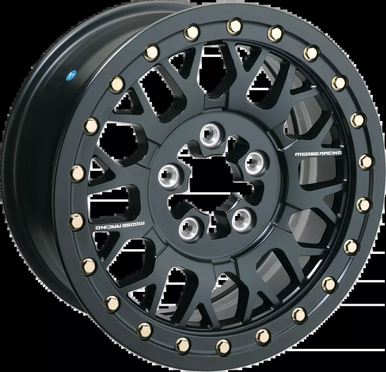 Moose Offroad Wheel – 346X – Beadlock/5 Lug – Front/Rear – Black – 15×7 – 5/4.5 – 5+2-346BLMO 157545MB54