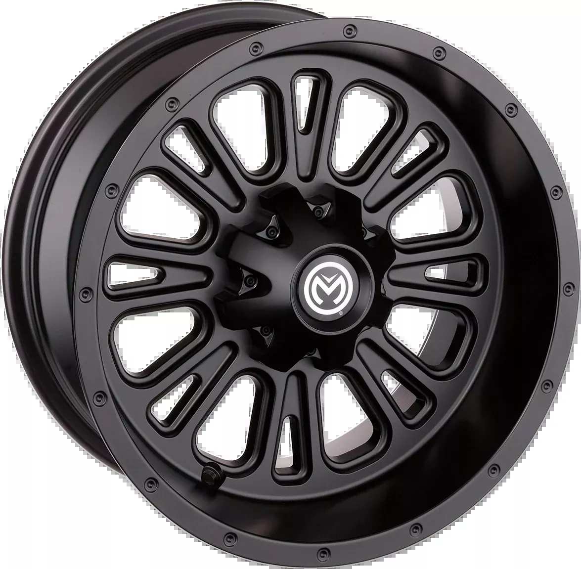 Moose Offroad Wheel - 399X - Front - Black - 12x7 - 4/156 - 4+3-399MO127156MB4