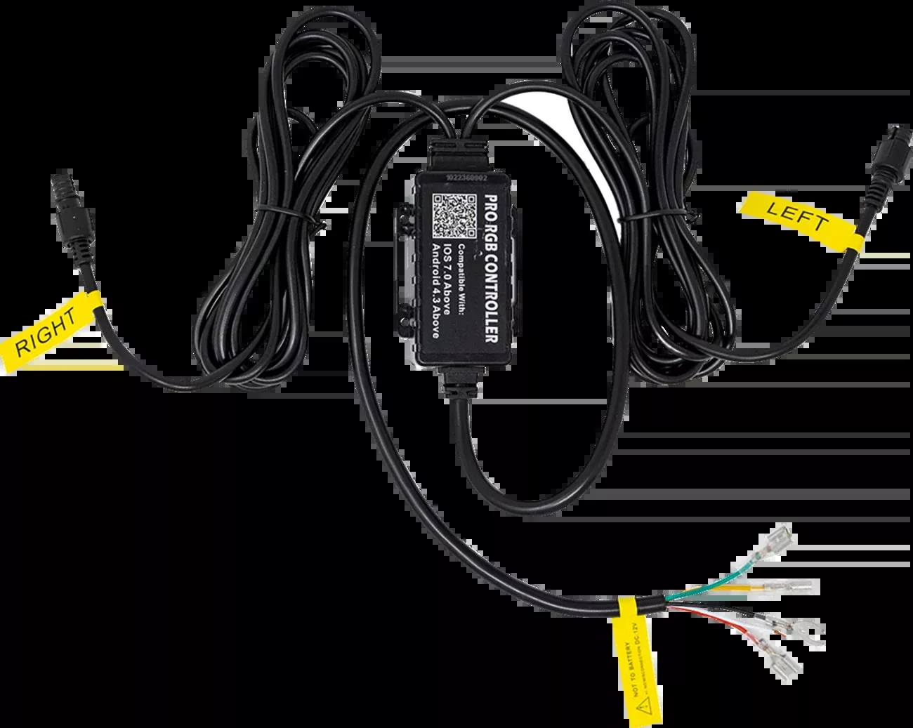 Moose Offroad Wire Harness – 3-Pin – Whip Light-45-800-PU