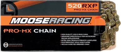 Moose Racing 520 RXP - Pro-MX Chain - Gold - 116 Links-M574-00-116