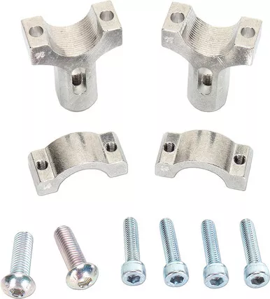 Moose Racing Handguard Clamp - Aluminum - Silver-50-014S
