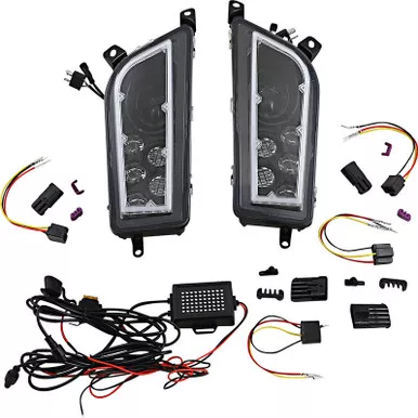 Moose Racing LED Headlight - RZR900/1000 - Clear-100-3414-PU
