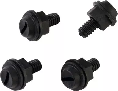 Moose Racing License Plate Bolt Kit - Black-304-2600