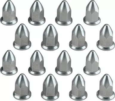 Moose Racing Wheel Lug Nut - Flat - Polished - 16 Pack-0223-0012