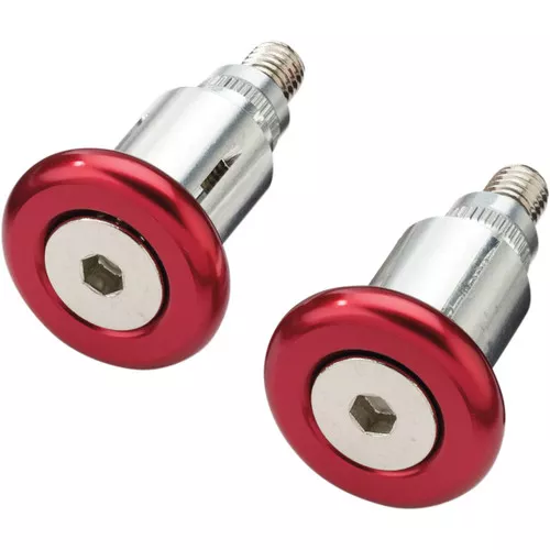 Moose Red Aluminum Bar End Set (0634-0474)