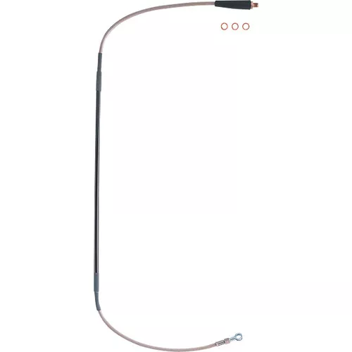 Moose Stainless Steel Braided Brake Line (1741-0165)