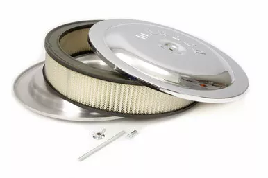 Moroso 14x3 Air Cleaner Kit w/Raised Bottom Chrome 65913