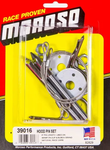 Moroso Hood Pin Kit O/T 4in 39016