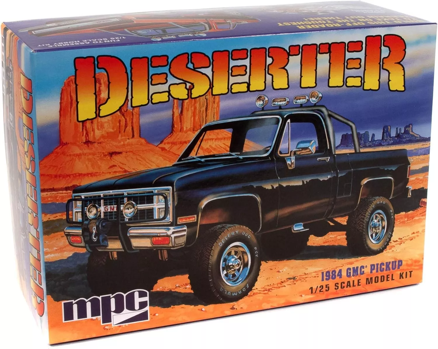MPC 1984 GMC Pickup "Deserter" (Molded in Black) 1:25 Scale Model Kit