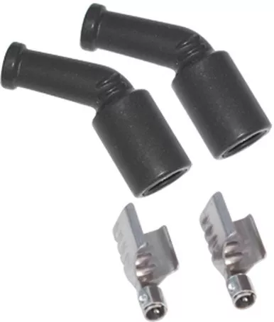 MSD 45 Degree Spark Plug Boots and Terminals for LS1 Engines 2-Pack 3304