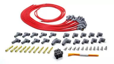 MSD 8.5mm Super Conductor Spark Plug Wire Set 90° Boots Red 31239