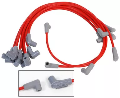 MSD 8.5mm Super Conductor Spark Plug Wire Set for Small Block Chevy with 8541 Cap 30479