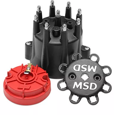 MSD 84336 HEI Distributor Cap and Rotor Kit Black