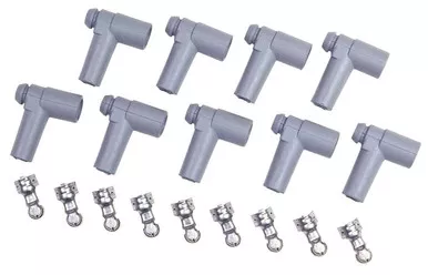 MSD Distributor Boot & Terminal Kit 90 Degree HEI Gray Set of 9 8849